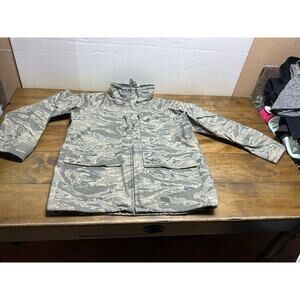 Military Parka All Purpose Environmental Hooded Camo Size Medium